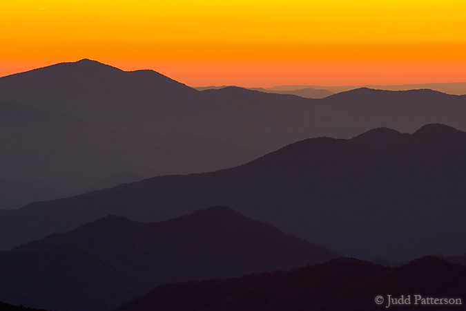 Sunset in the Smokies, Great Smoky Mountains National Park, Tennessee, United States