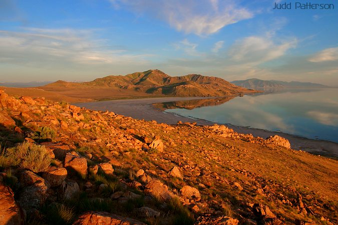 Sunset on Antelope Island, Antelope Island State Park, Utah, United States