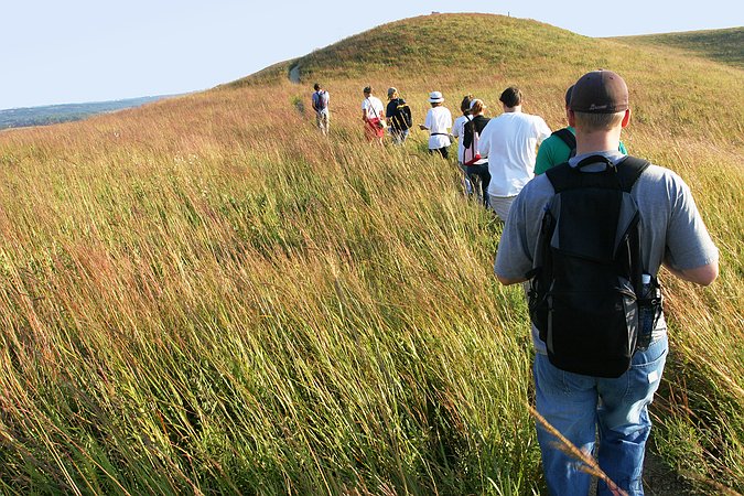 Hiking Konza, Konza Prairie, Kansas, United States