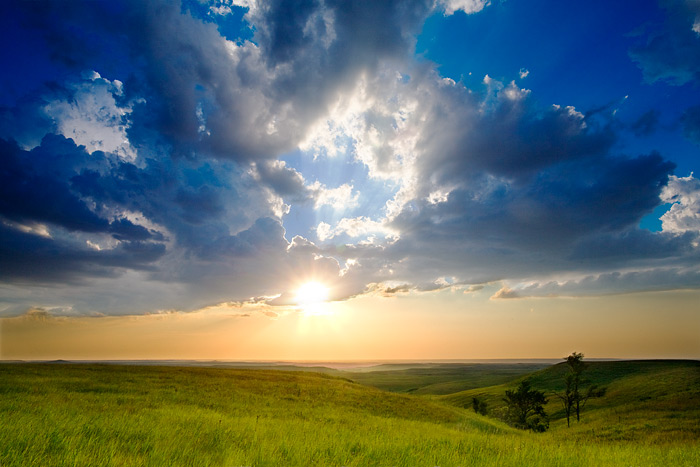 Konza Sky, Konza Prairie, Kansas, United States