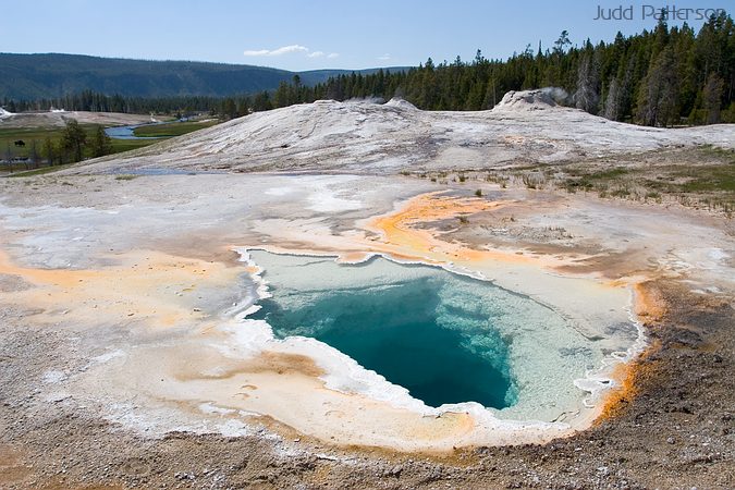 Heart Spring in Upper Geyser Basin, Yellowstone National Park, Wyoming, United States