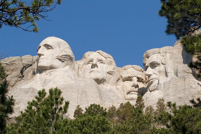 Washington, Jefferson, Roosevelt, and Lincoln, Mount Rushmore National Memorial, South Dakota, United States