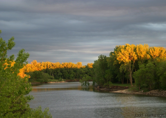 Big Blue River sunset, Tuttle Creek State Park, Kansas, United States