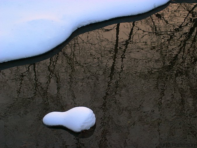 Snow and Relections, Manhattan, Kansas, United States