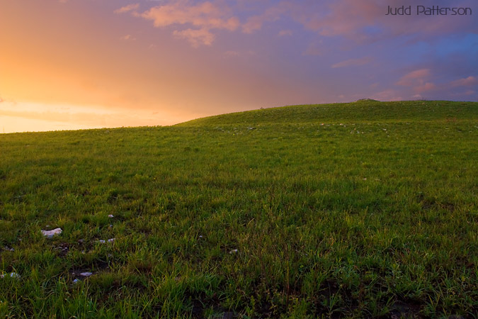 Spring Sunset, Konza Prairie, Kansas, United States