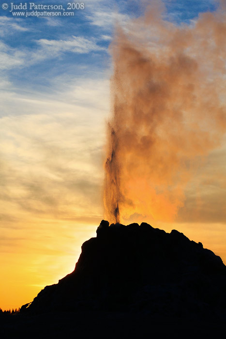 Geyser Sunset, Yellowstone National Park, Wyoming, United States